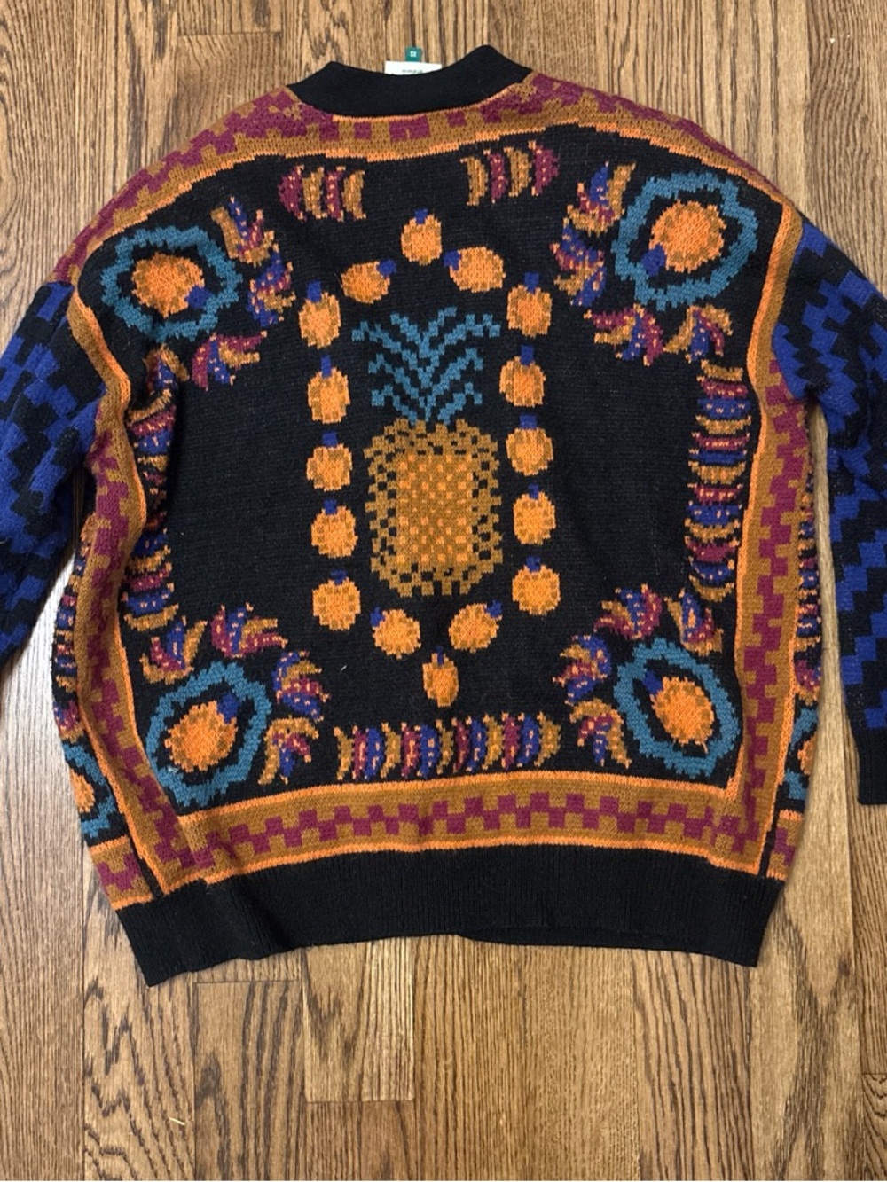Farm Rio Multicolor Patterned Cardigan with Button Front size XS - Picture 2 of 4
